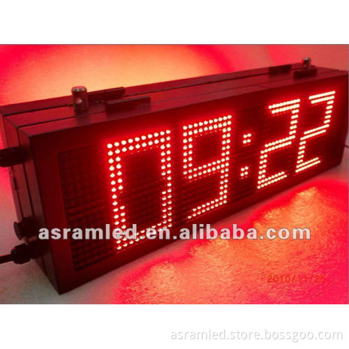 outdoor waterproof 12inch 88:88C/F red outdoor digital wall led countdown timer